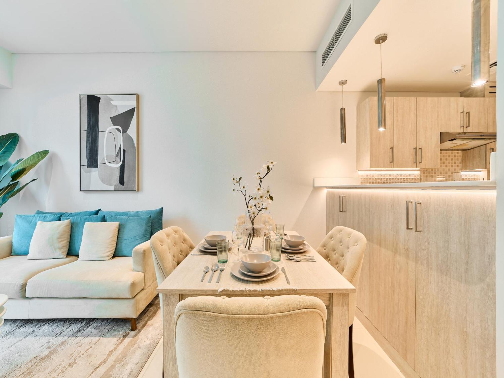 First Class Apartments In Seven Palm With Direct Access To The West Palm Beach And Nakheel Mall Dubai Værelse billede